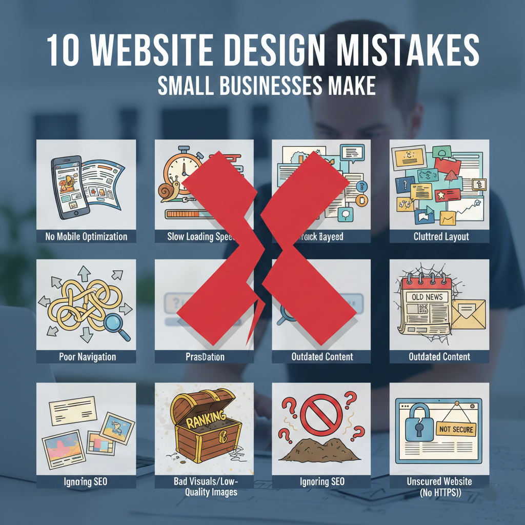 Website slow loading speed example on mobile and desktop